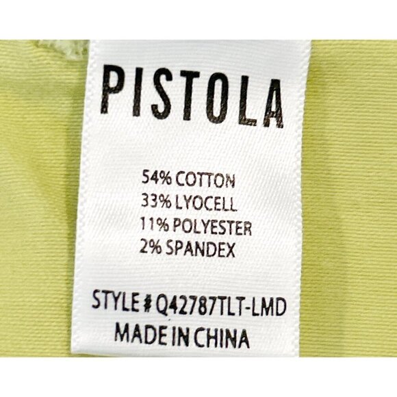 Pistola Women's Plus Size Stretch Jean Shorts Limeade Size 22W NWT - Picture 4 of 7